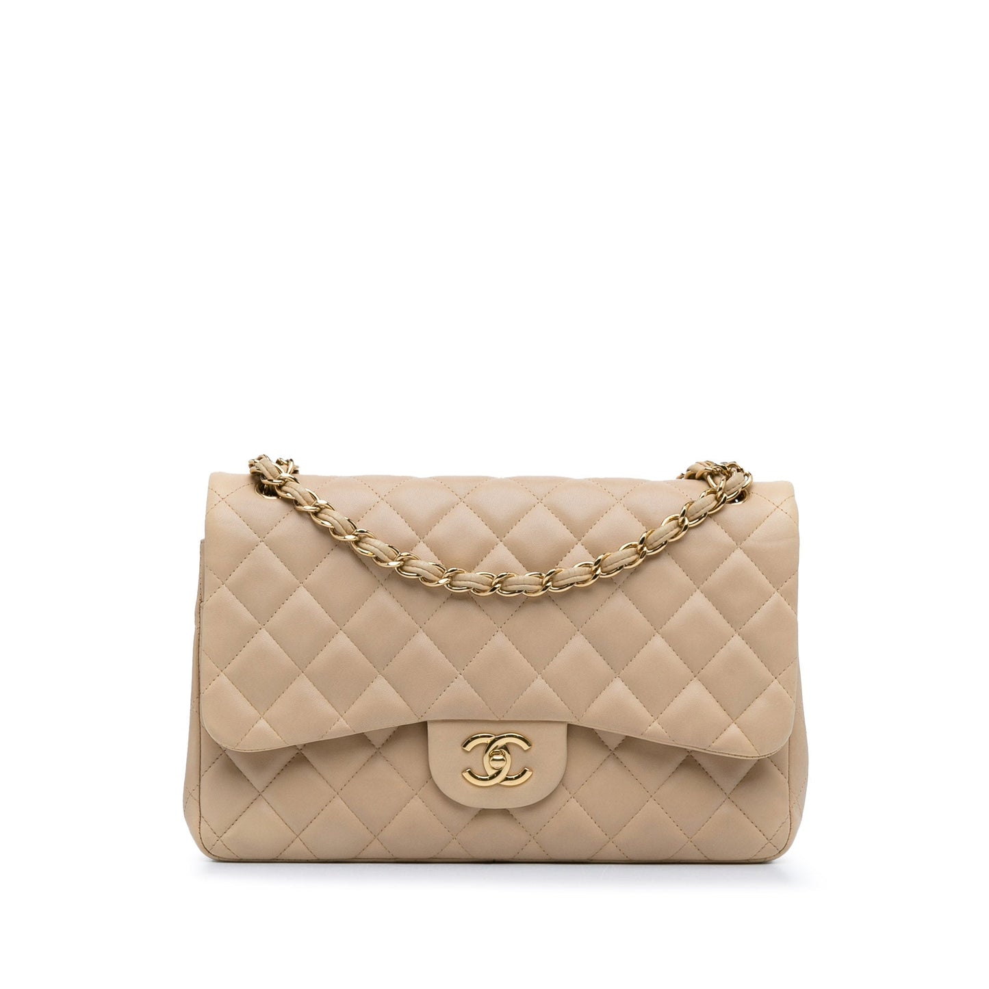 Chanel Jumbo Classic Lambskin Double Flap Brown