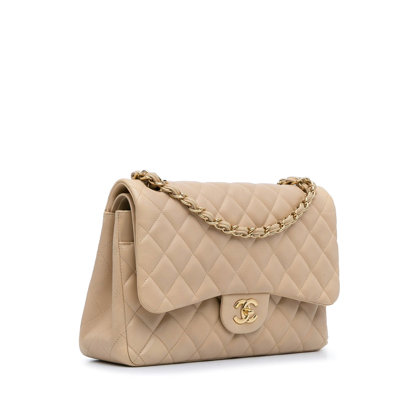 Chanel Jumbo Classic Lambskin Double Flap Brown