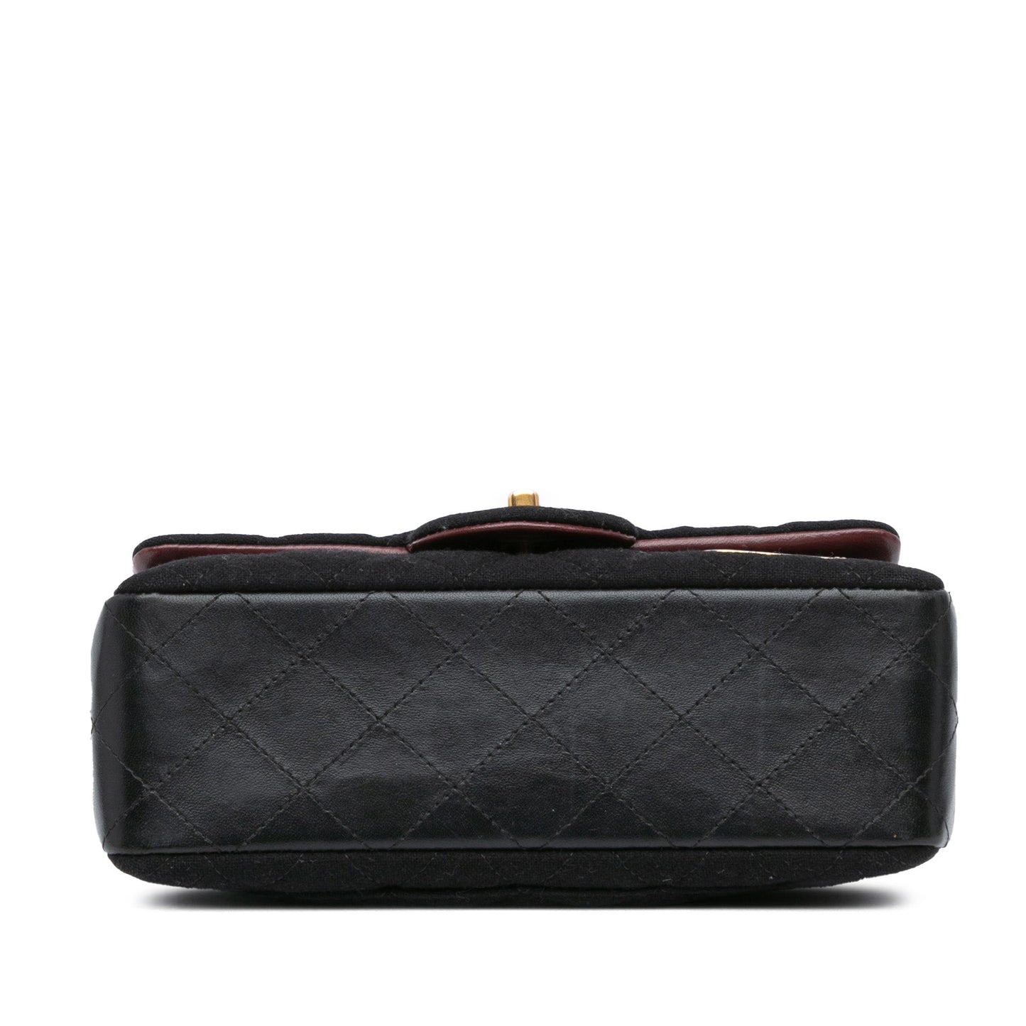 Chanel Mini Rectangular Felt Paris-Hamburg Charms Flap Black