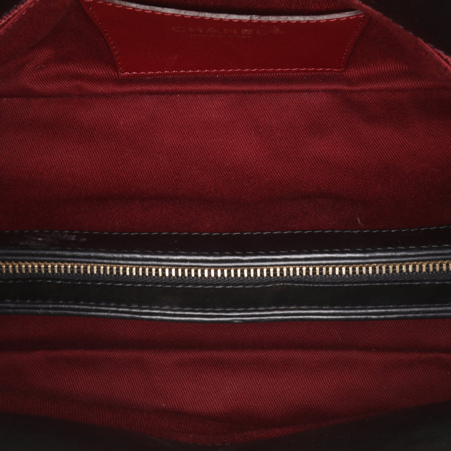 Chanel Medium Aged Calfskin Just Mademoiselle Bowling Bag Black