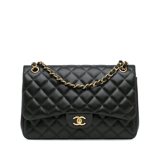 Chanel Jumbo Classic Lambskin Double Flap Black