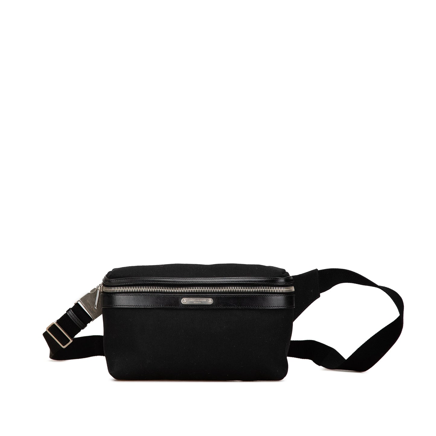 Saint Laurent Canvas City Belt Bag Black