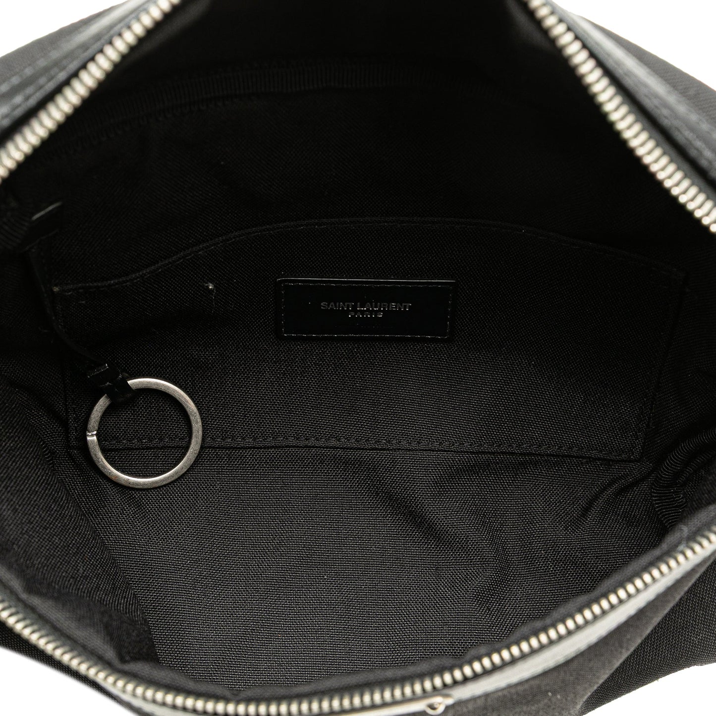 Saint Laurent Canvas City Belt Bag Black