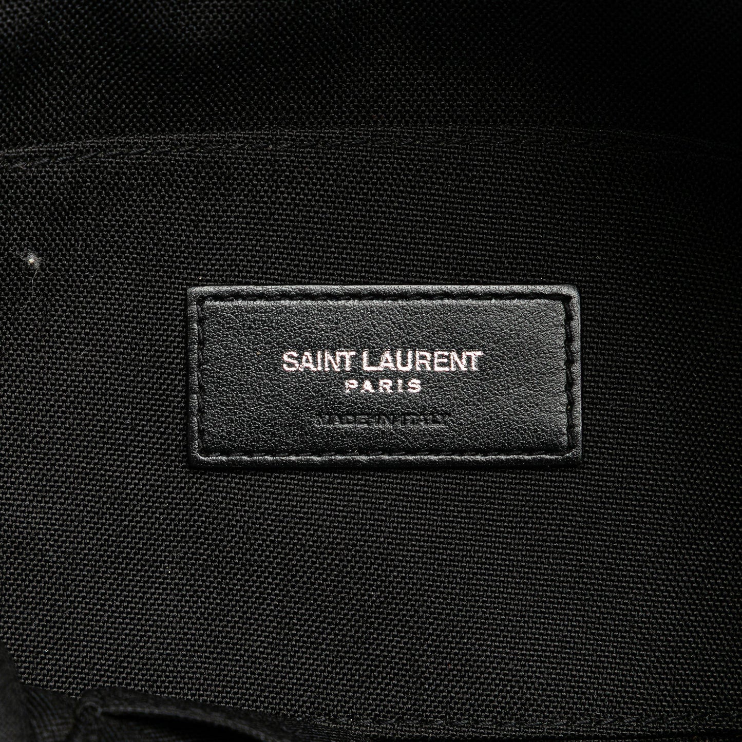 Saint Laurent Canvas City Belt Bag Black
