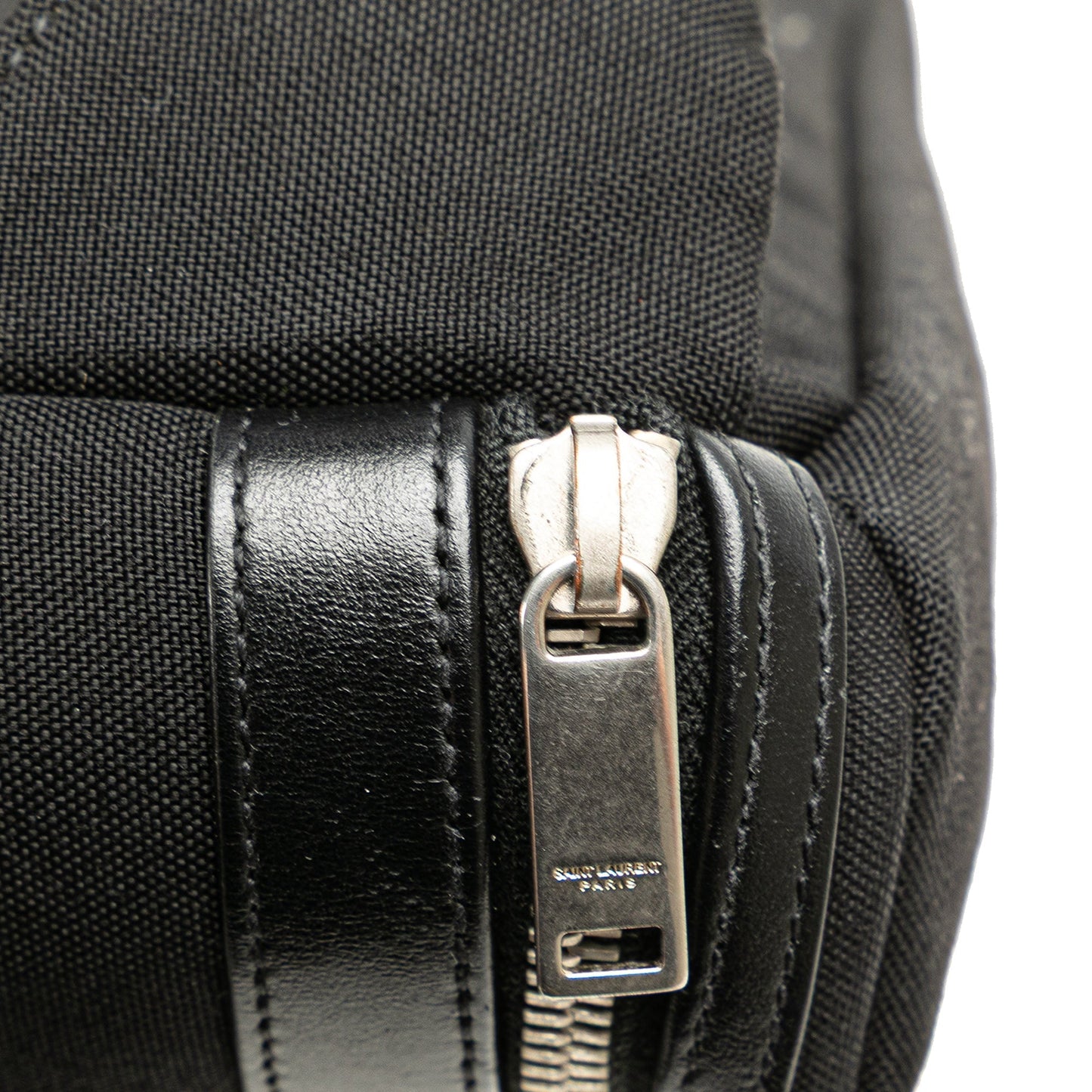 Saint Laurent Canvas City Belt Bag Black