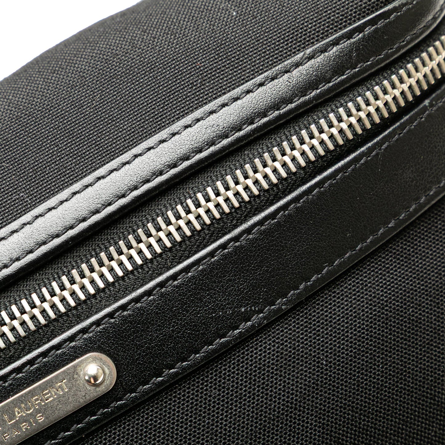 Saint Laurent Canvas City Belt Bag Black