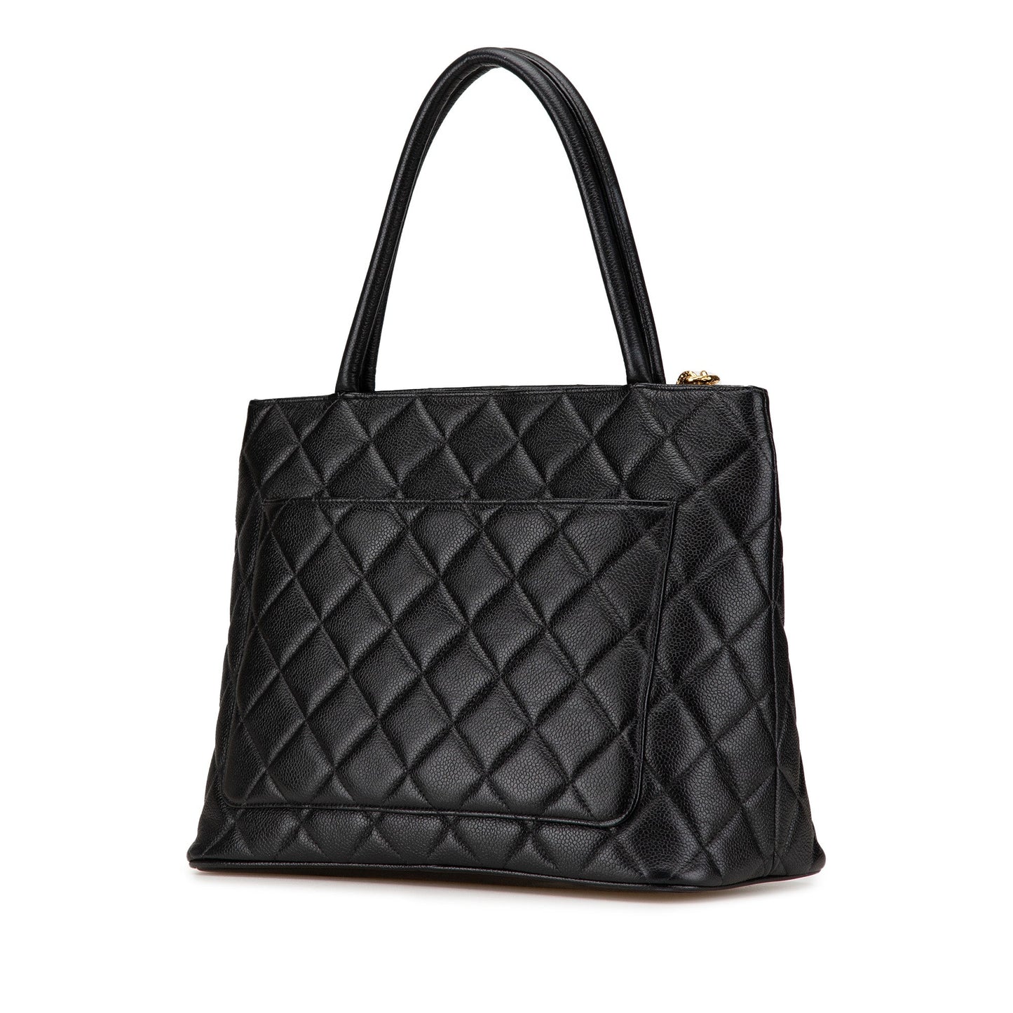 Chanel Caviar Medallion Tote Black