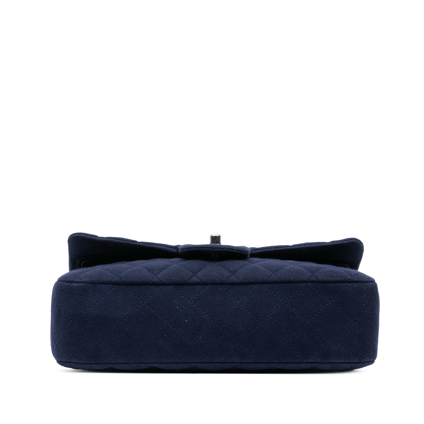 Chanel Medium Classic Jersey Double Flap Blue