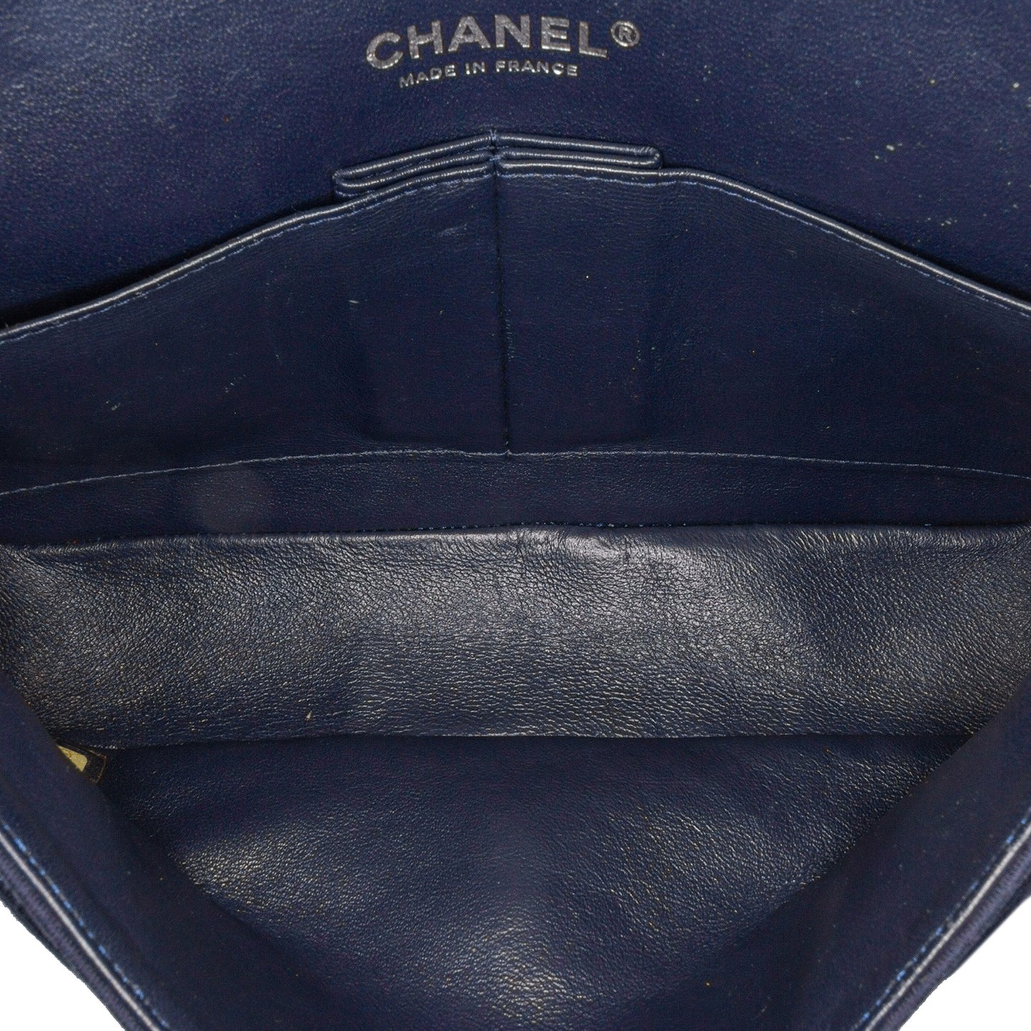Chanel Medium Classic Jersey Double Flap Blue