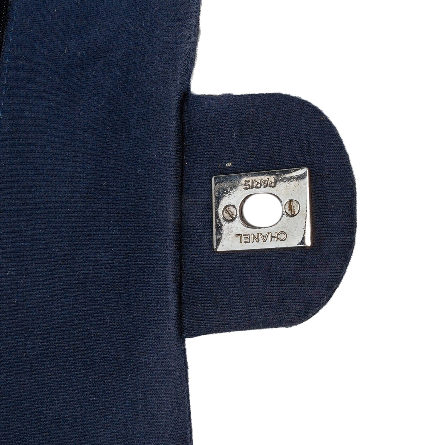 Chanel Medium Classic Jersey Double Flap Blue