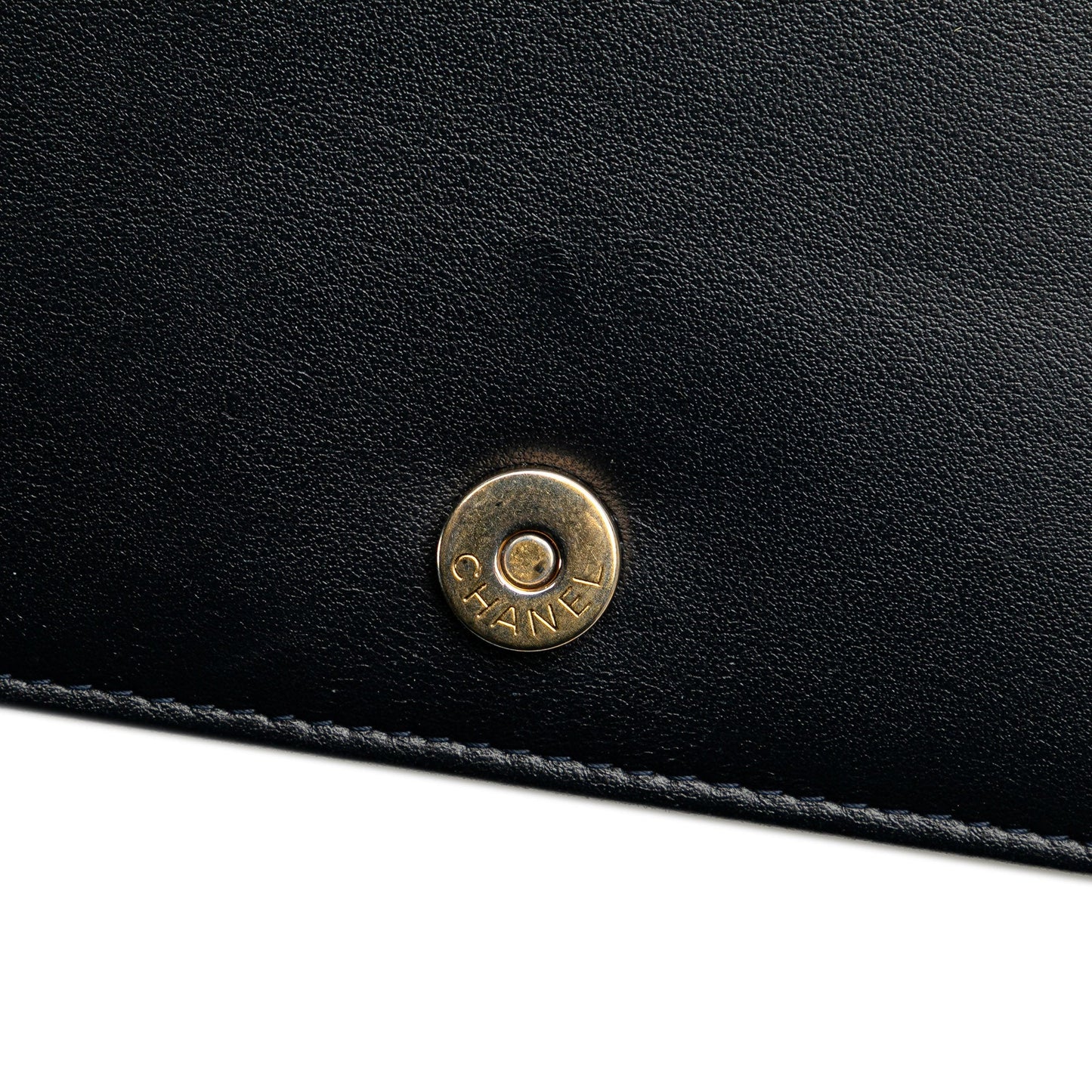 Chanel Quilted Aged Calfskin Gabrielle Wallet On Chain Black