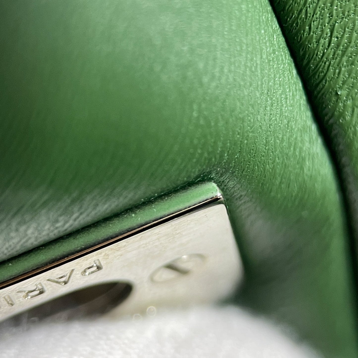 Chanel Jumbo Classic Patent Double Flap Green