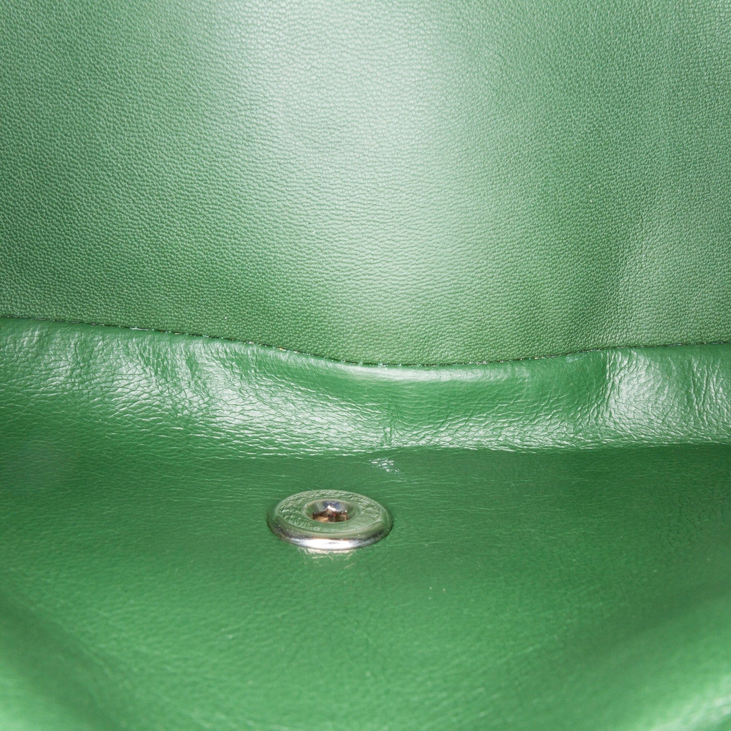 Chanel Jumbo Classic Patent Double Flap Green