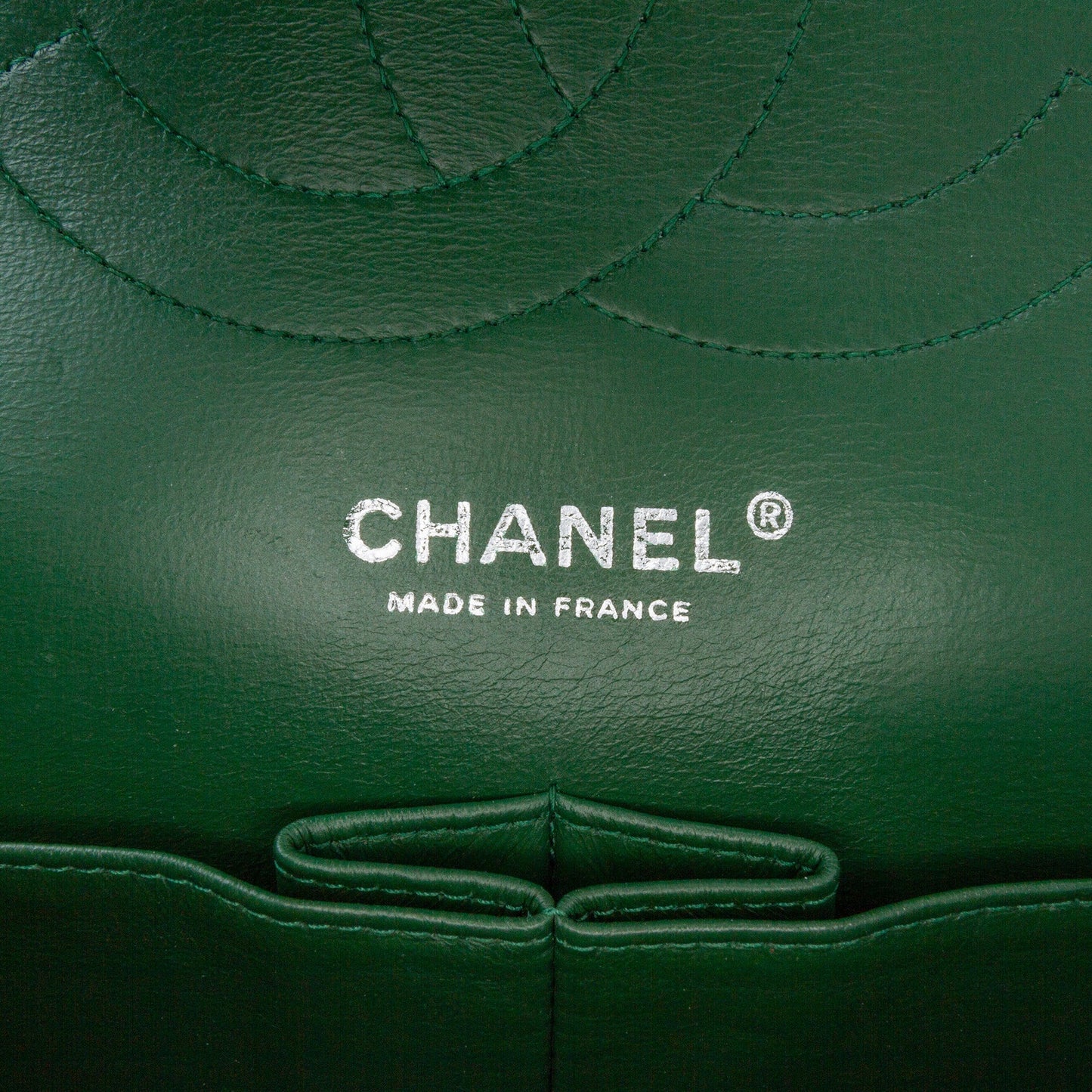 Chanel Jumbo Classic Patent Double Flap Green