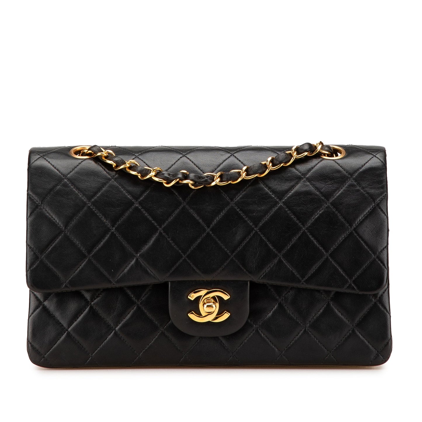 Chanel Medium Classic Lambskin Double Flap Black