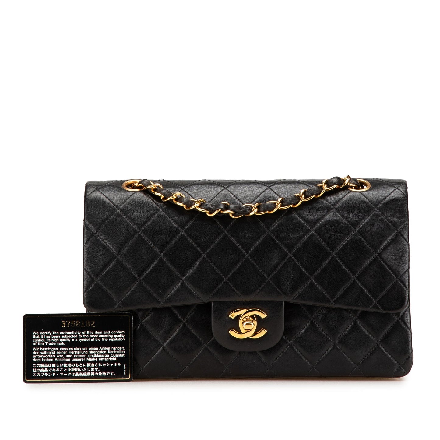 Chanel Medium Classic Lambskin Double Flap Black