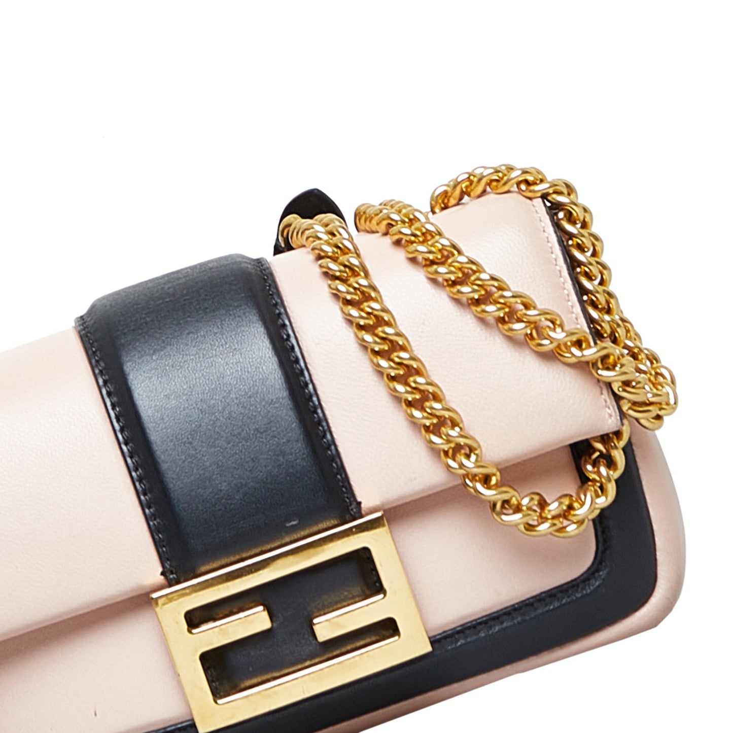 Fendi Mini Baguette Chain Pink
