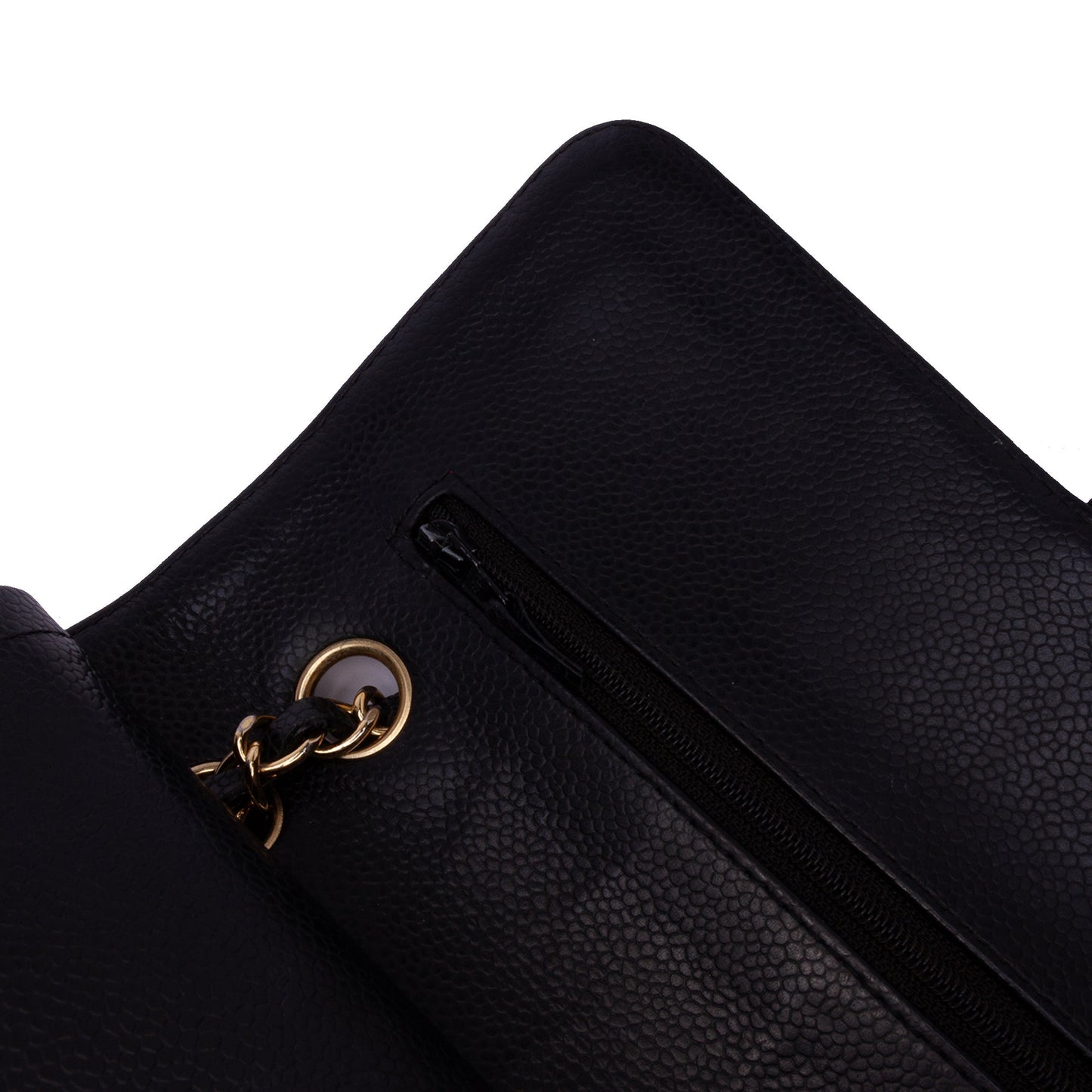 Chanel Medium Classic Caviar Double Flap Black