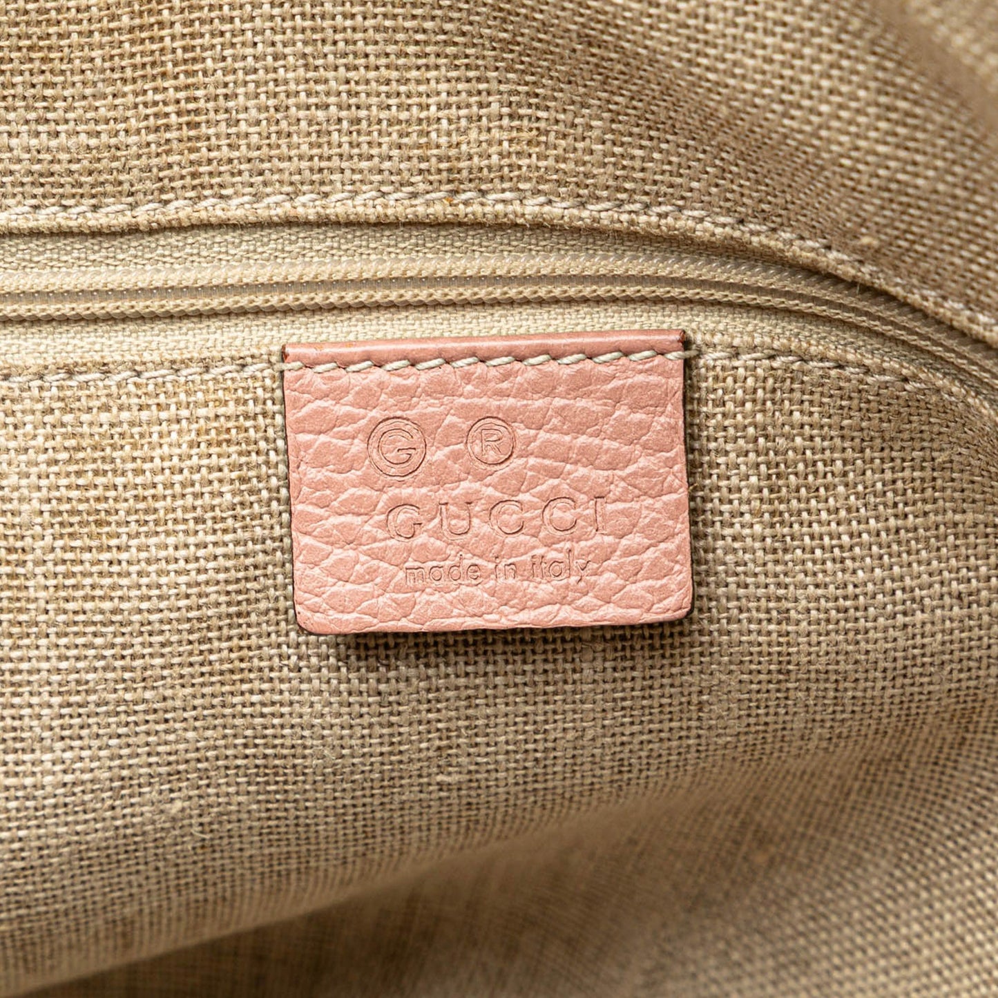 Gucci Medium Leather GG Charm Dome Satchel Pink