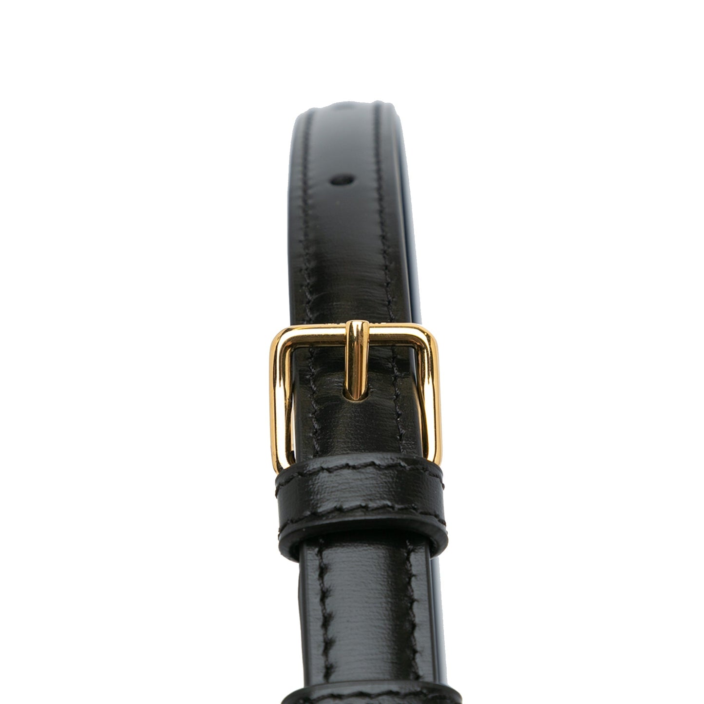 Celine Triomphe Leather Claude Shoulder Bag Black