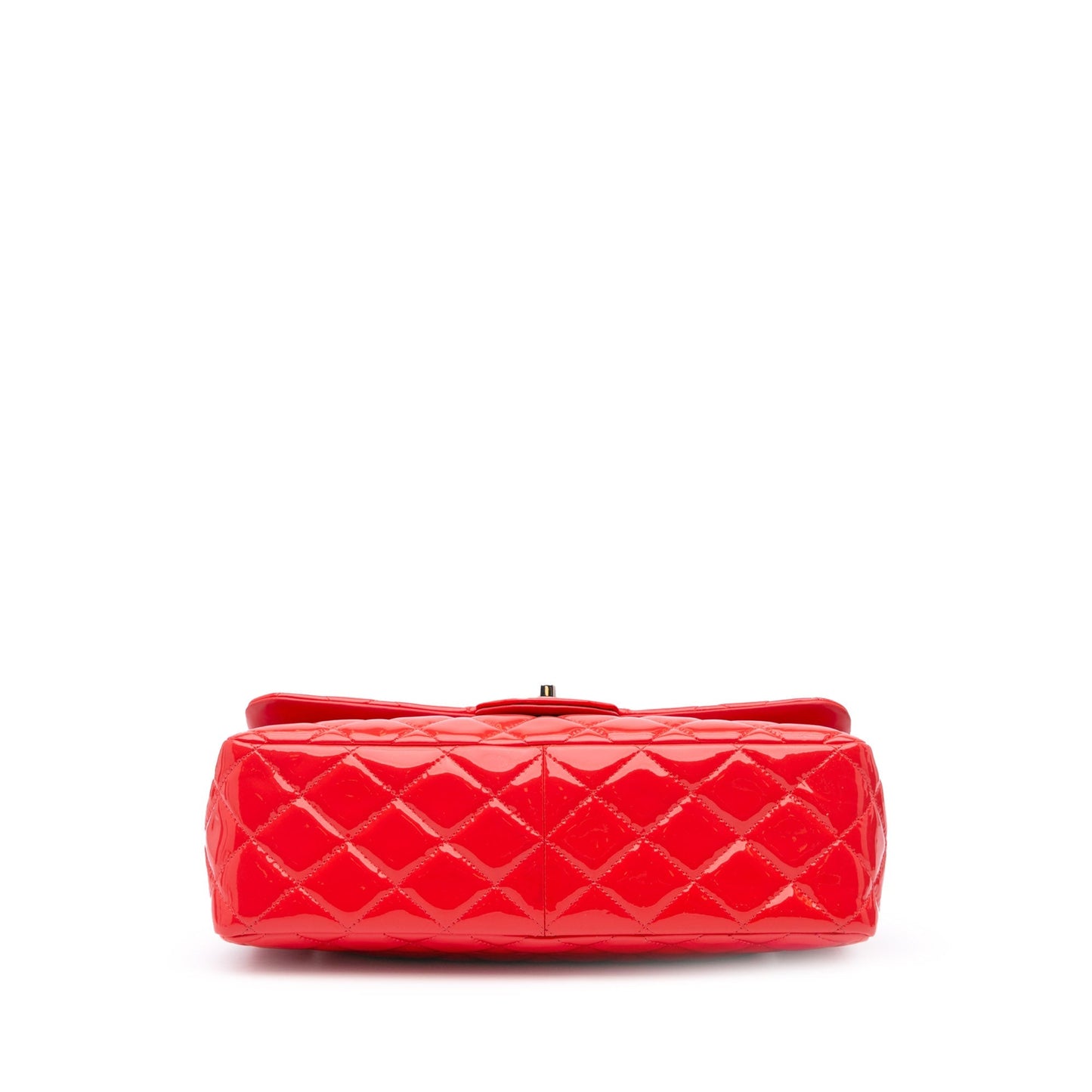 Chanel Jumbo Classic Patent Double Flap Red