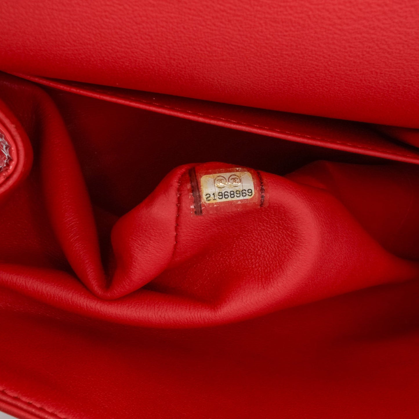 Chanel Jumbo Classic Patent Double Flap Red