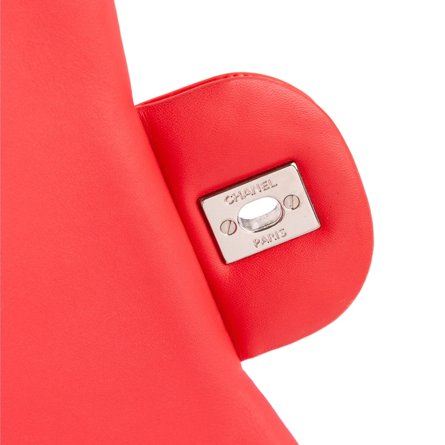 Chanel Jumbo Classic Patent Double Flap Red