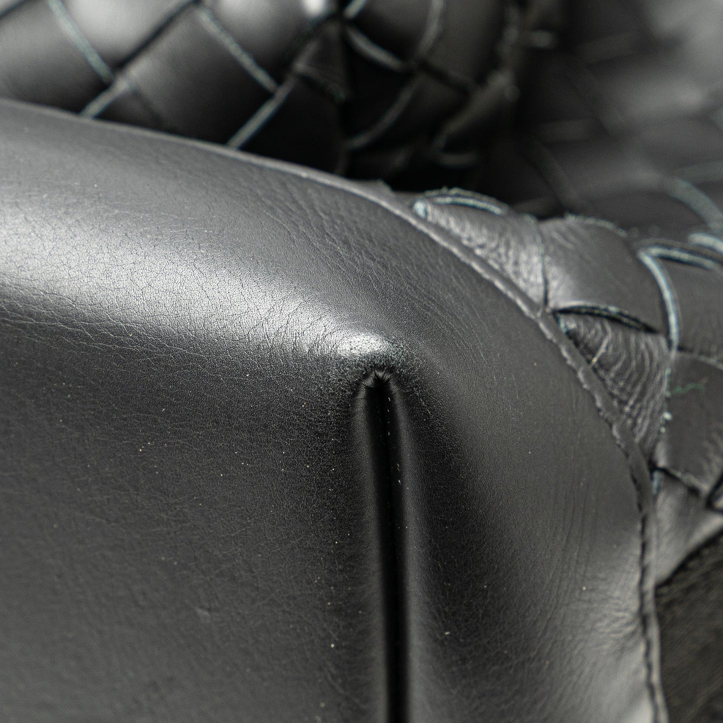 Bottega Veneta Nappa Intrecciato Front Pocket Backpack Black