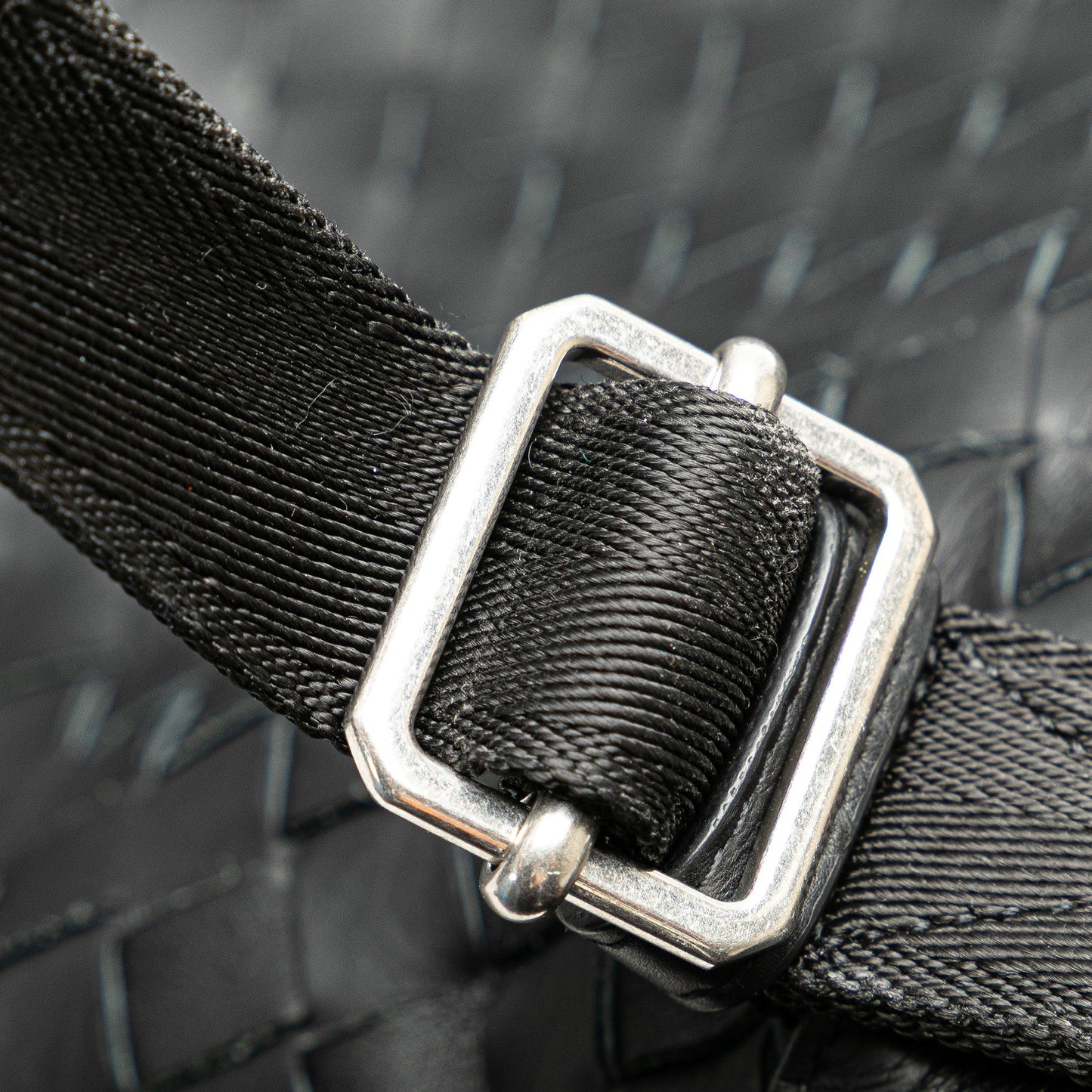Bottega Veneta Nappa Intrecciato Front Pocket Backpack Black