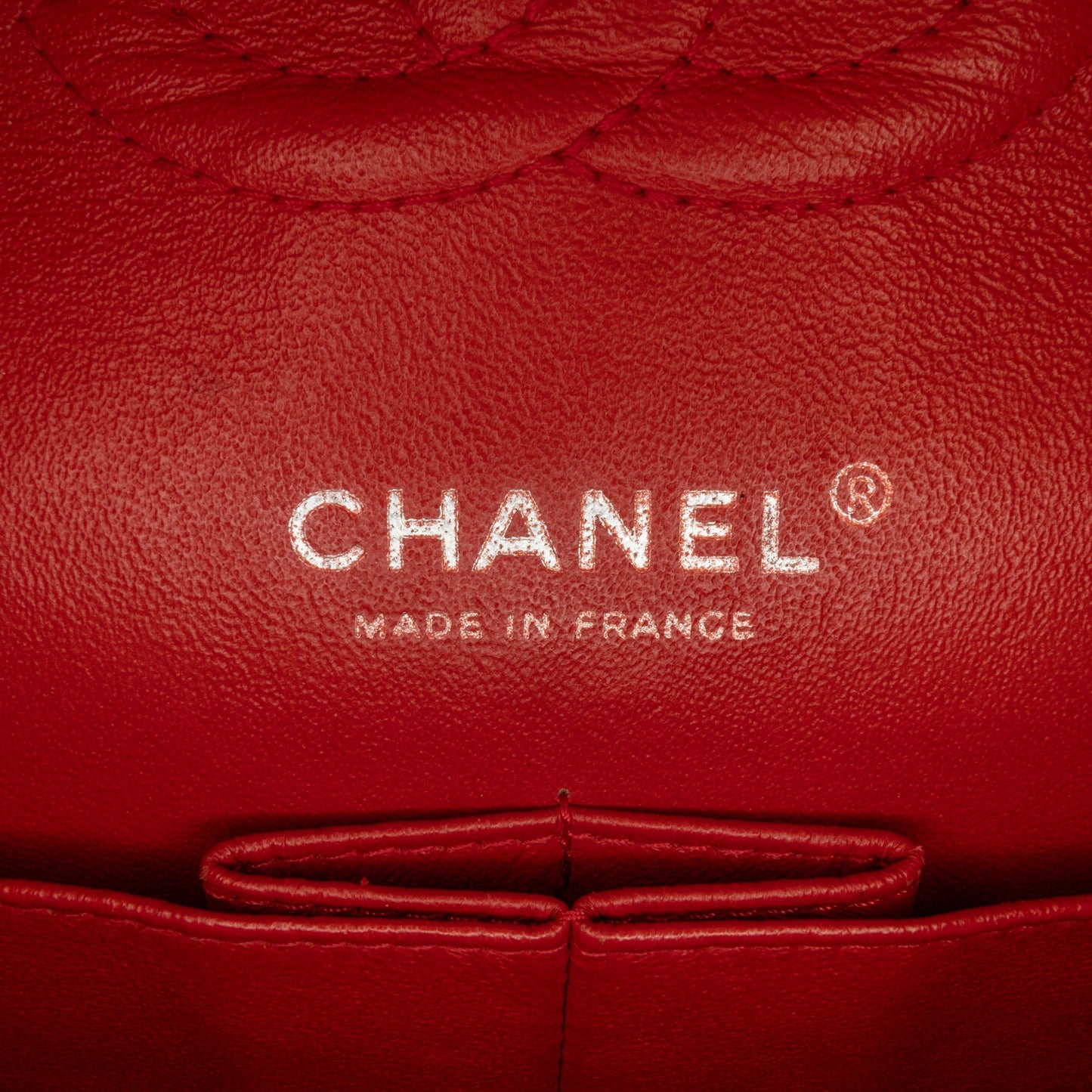 Chanel Medium Classic Lambskin Double Flap Red