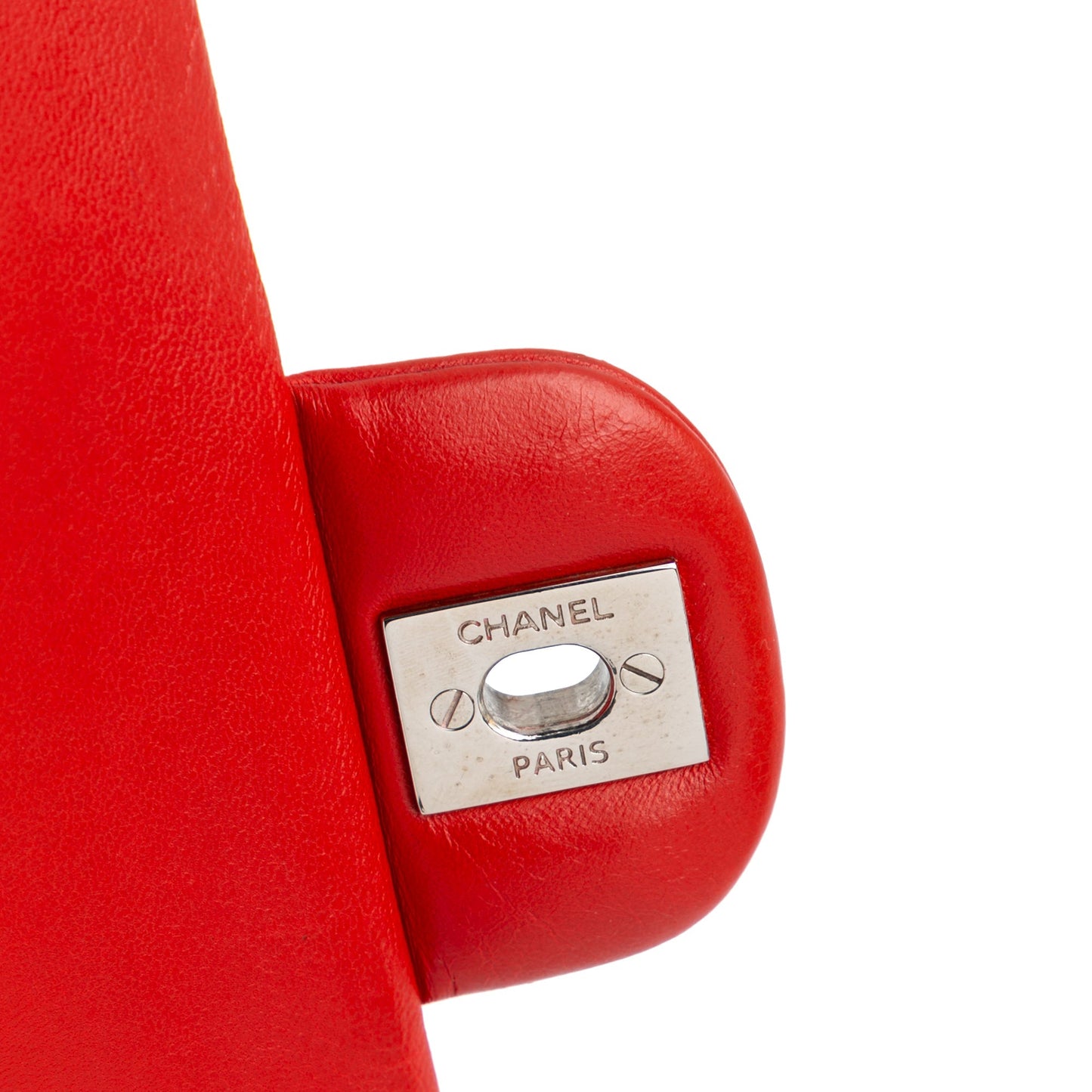 Chanel Medium Classic Lambskin Double Flap Red