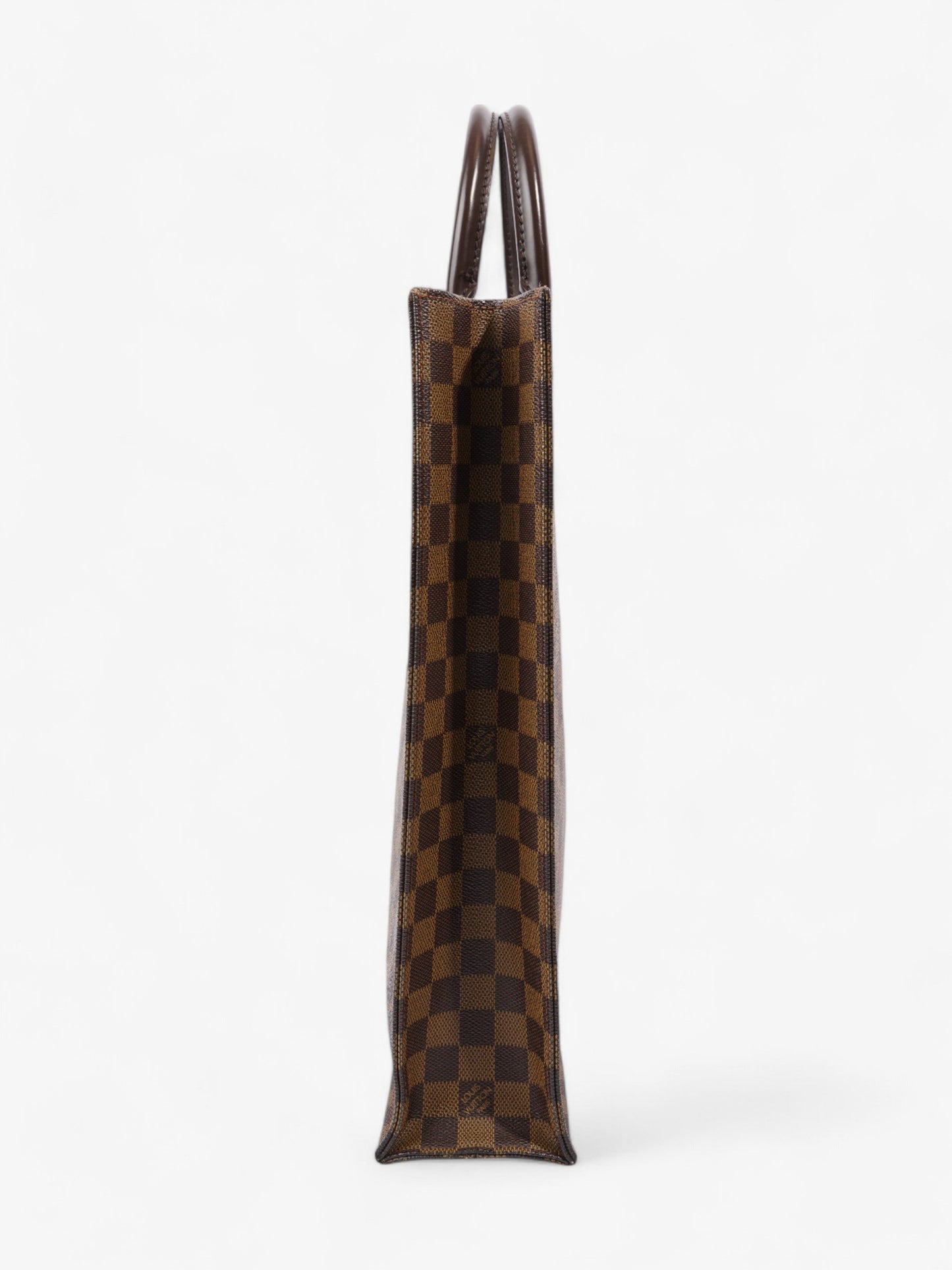 Louis Vuitton Sac Plat Tote Bag Damier Ebene Coated Canvas