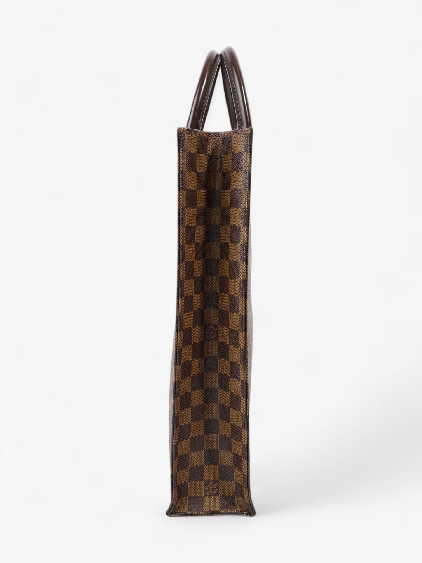Louis Vuitton Sac Plat Tote Bag Damier Ebene Coated Canvas