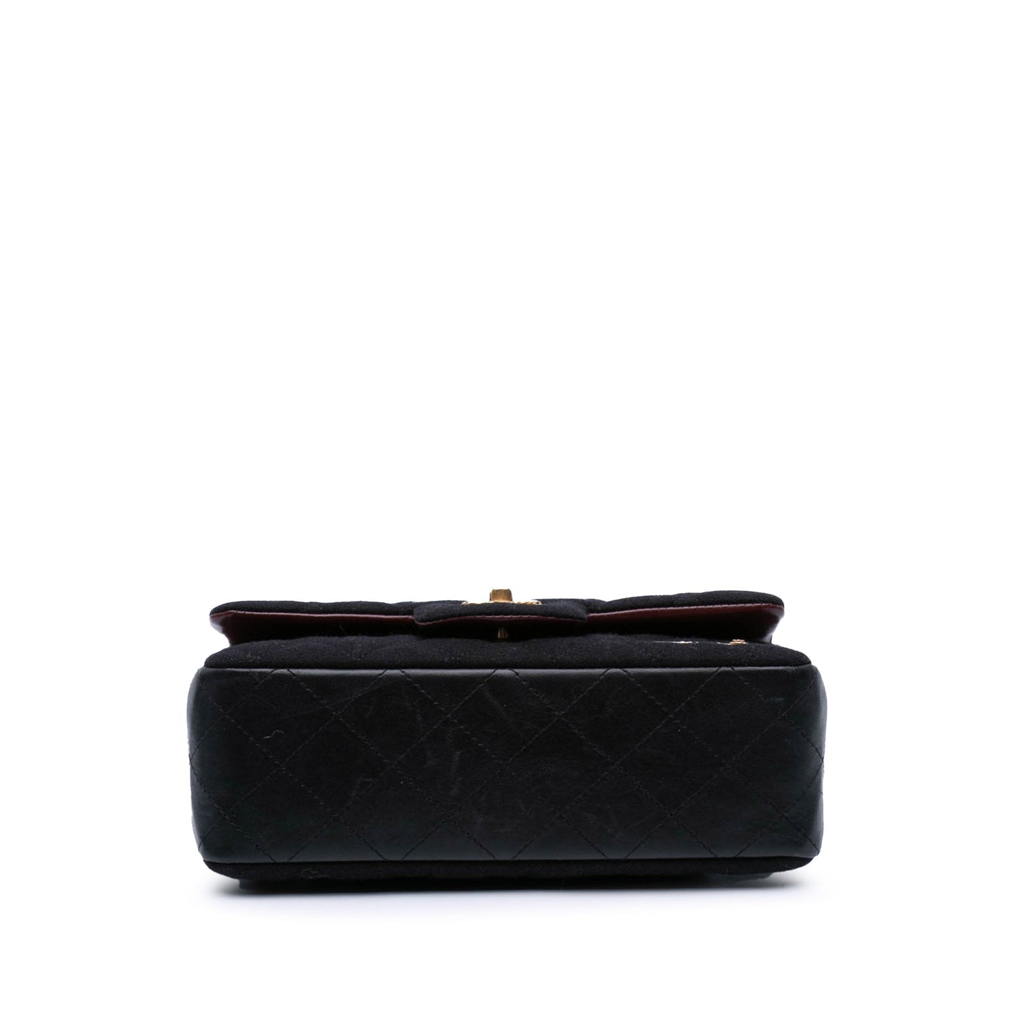 Chanel Mini Rectangular Classic Jersey Sailor Single Flap Blue