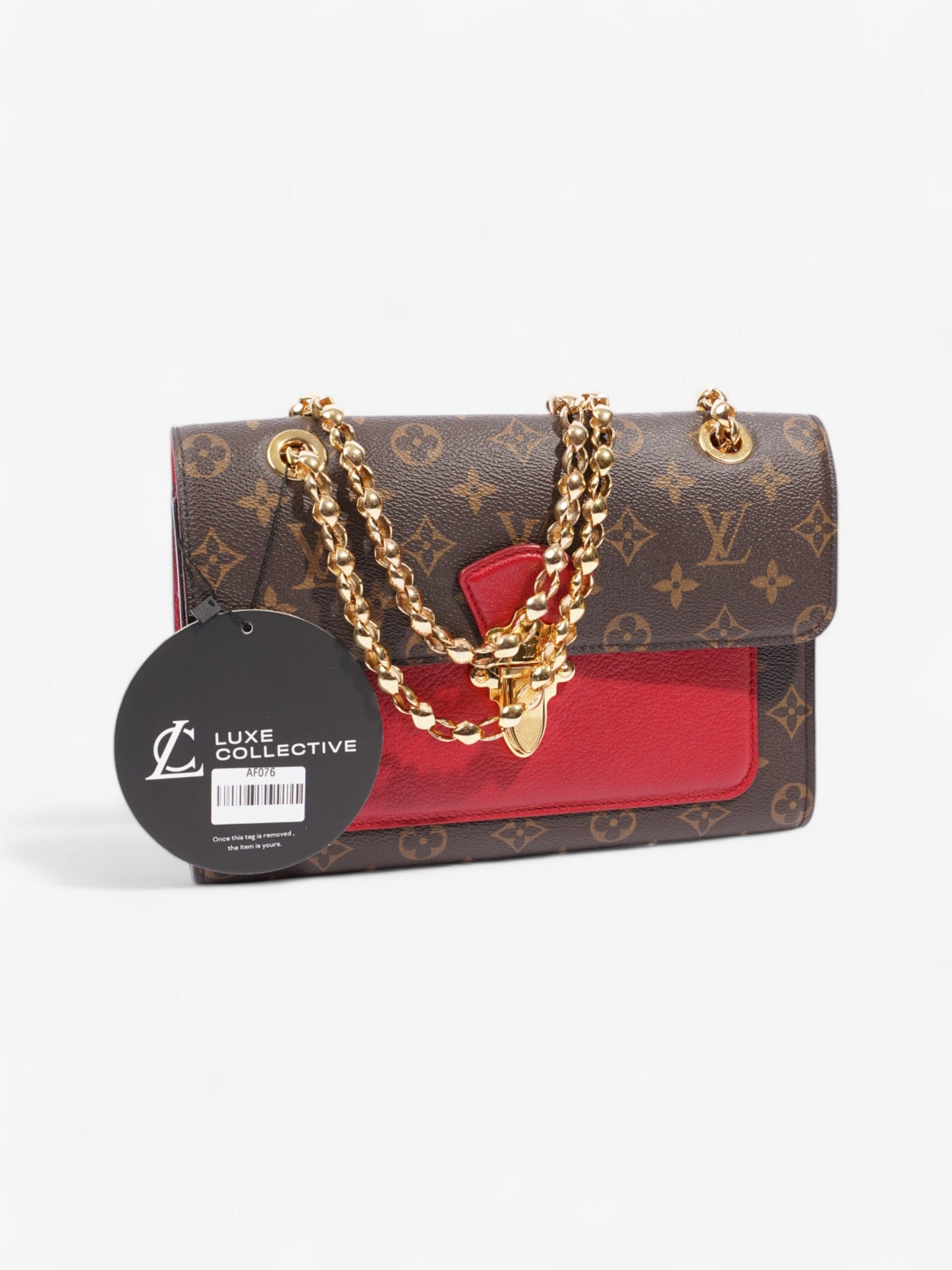 Louis Vuitton Victoire  Monogram / Red Coated Canvas