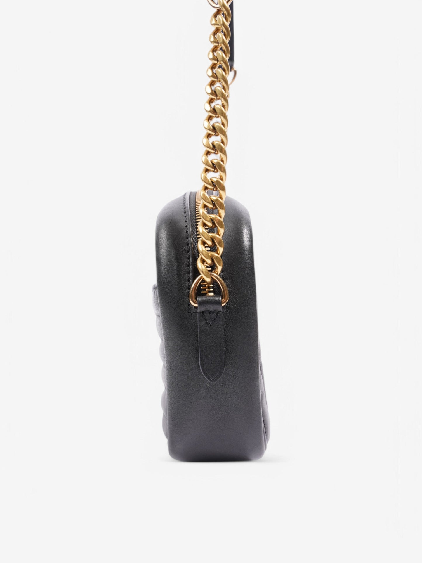 Louis Vuitton New Wave Chain Shoulder Black Calfskin Leather Small