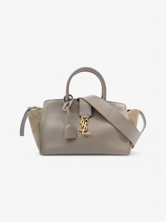 Saint Laurent Cabas Downtown Grey Calf Leather