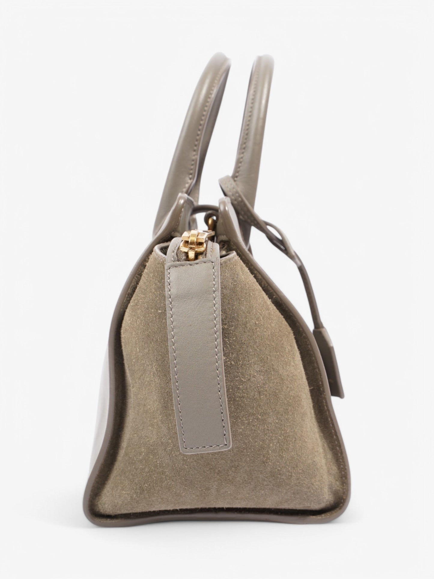 Saint Laurent Cabas Downtown Grey Calf Leather