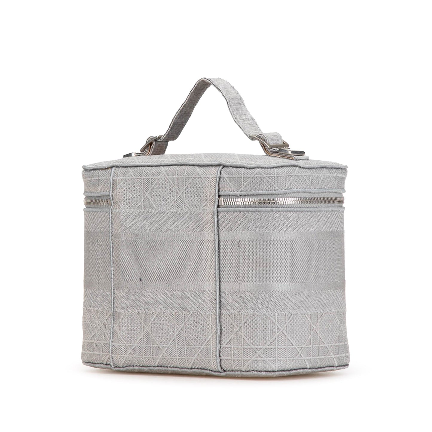 Dior Canvas Cannage Diortravel Vanity Case Gray