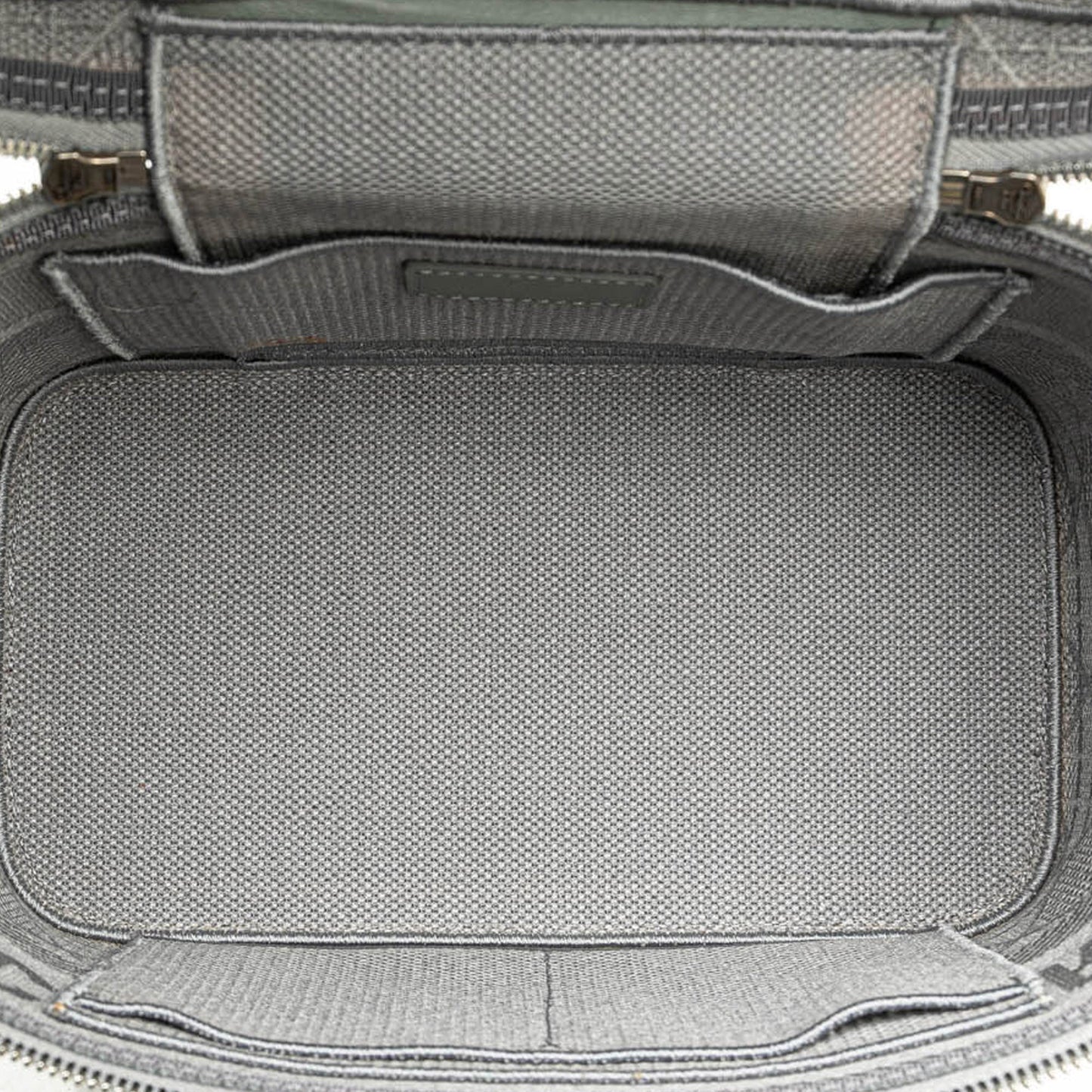 Dior Canvas Cannage Diortravel Vanity Case Gray