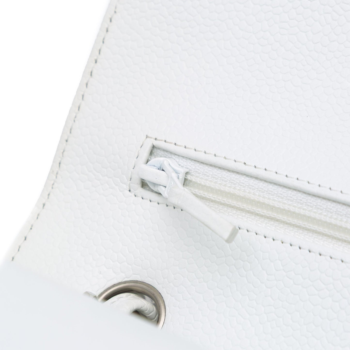 Chanel Jumbo Classic Caviar Double Flap White