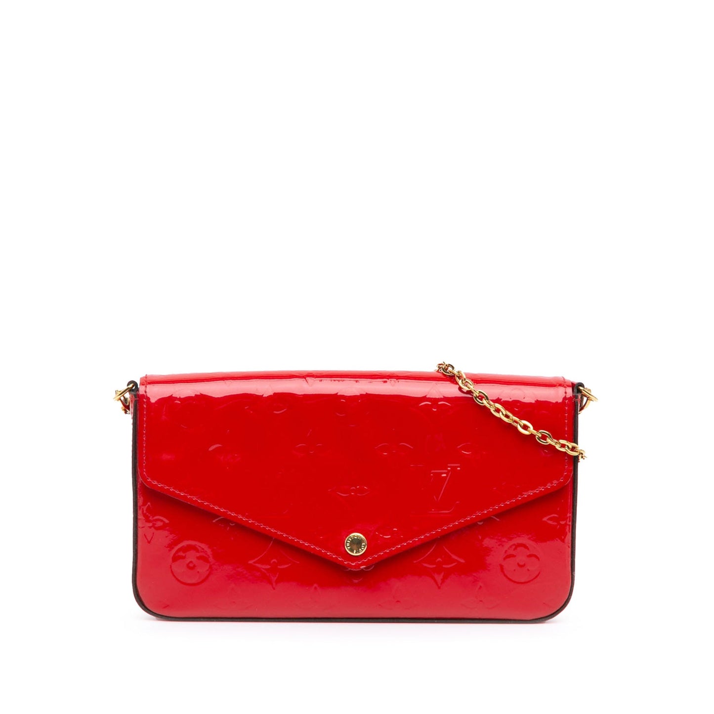 Louis Vuitton Monogram Vernis Pochette Felicie Red