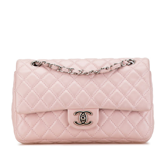 Chanel Medium Classic Lambskin Double Flap Pink
