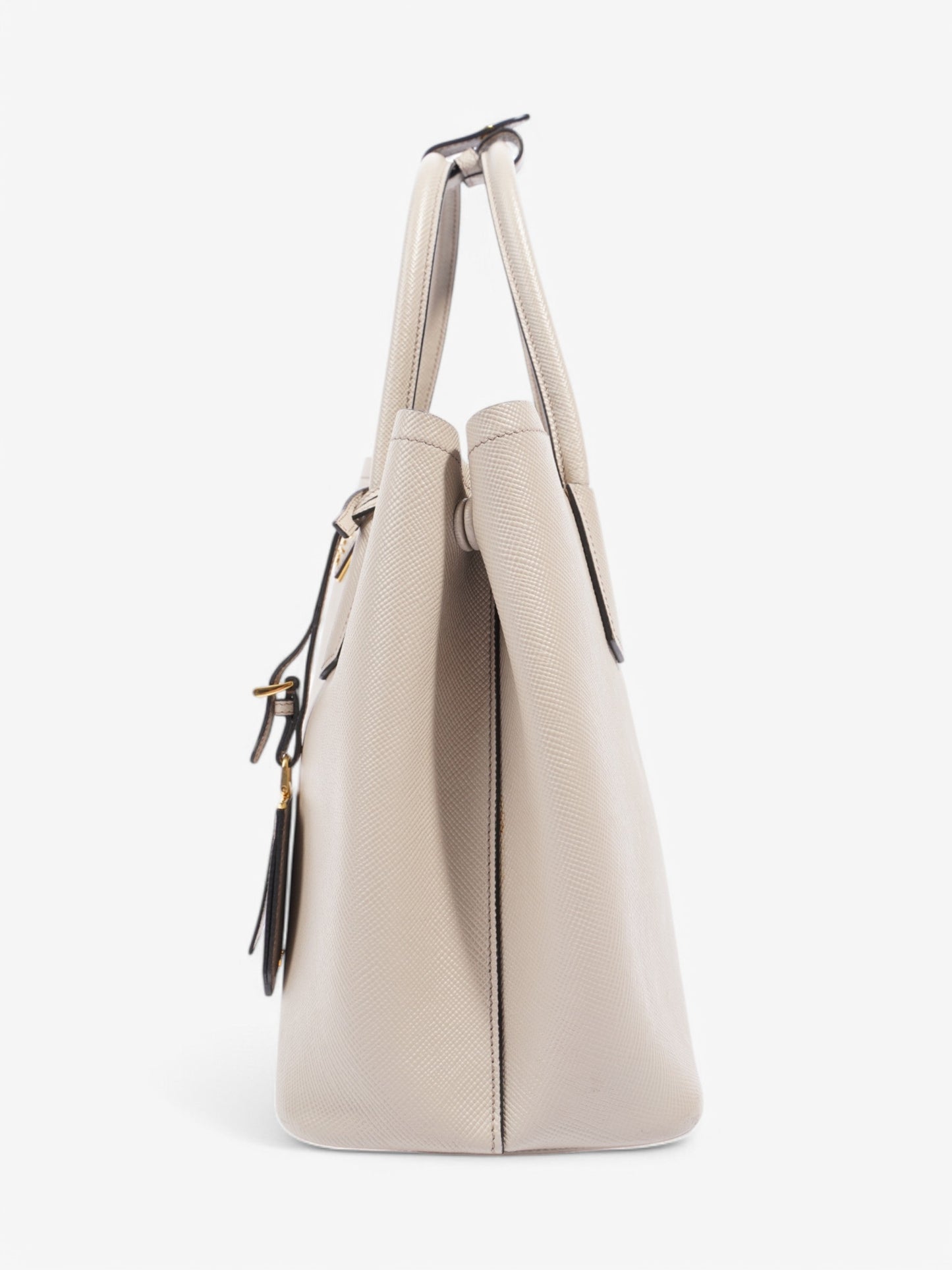 Prada Galleria Greige Saffiano Leather Large