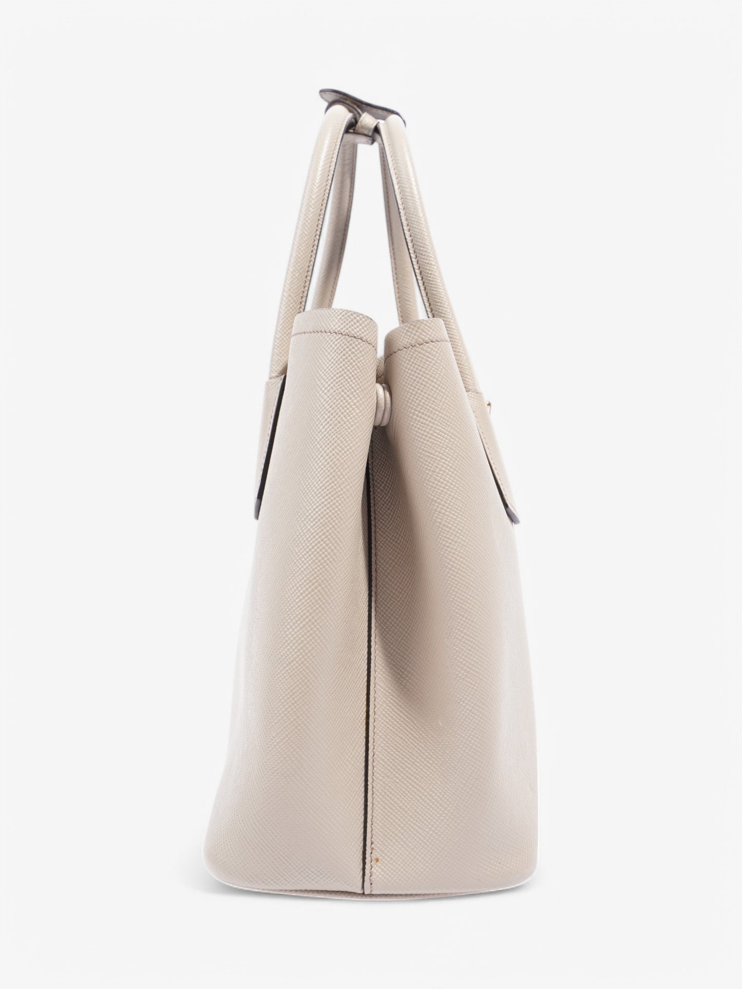 Prada Galleria Greige Saffiano Leather Large