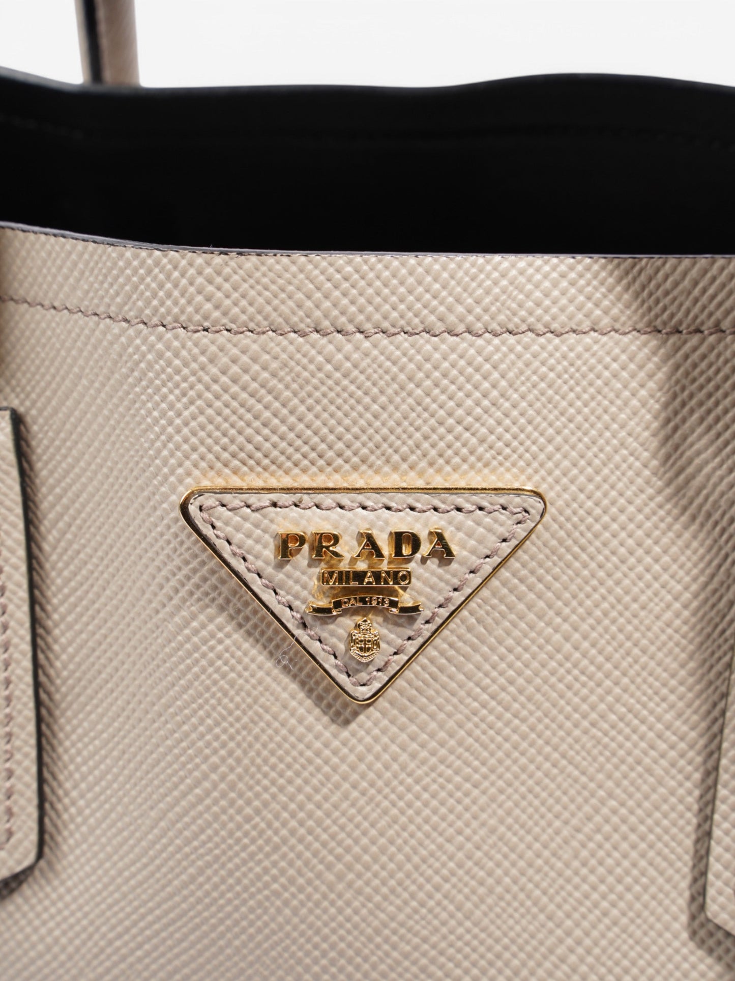 Prada Galleria Greige Saffiano Leather Large