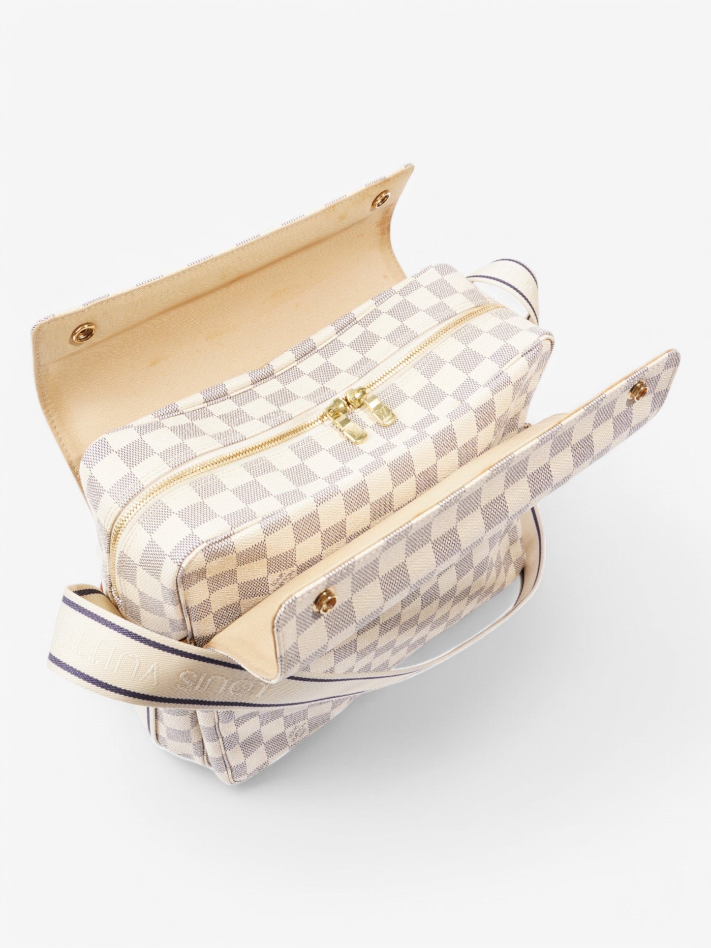 Louis Vuitton Naviglio  Damier Azur Coated Canvas