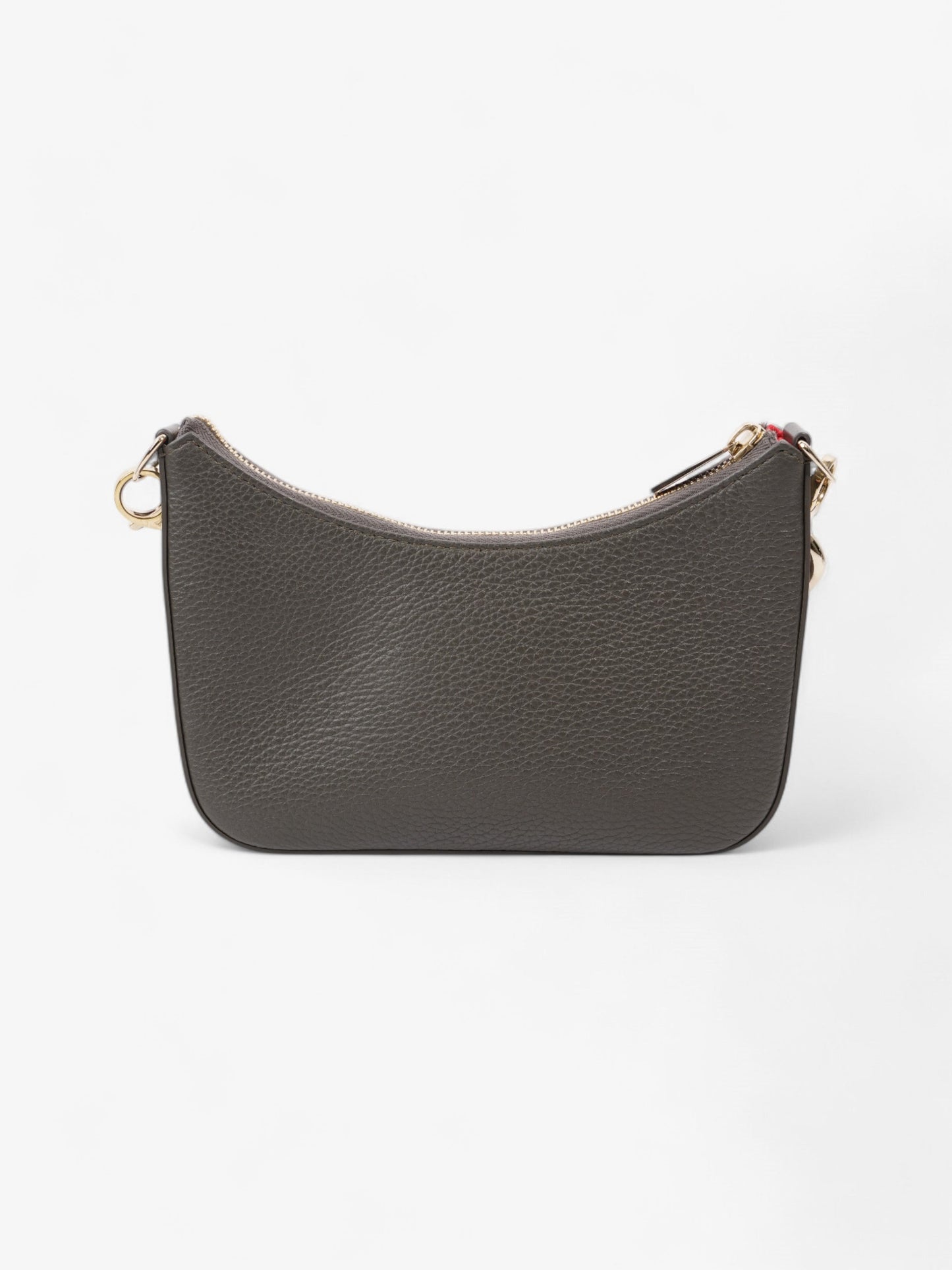 Christian Louboutin Loubila Chain Grey Grained Leather Mini