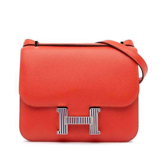 Hermès Mini Evercolor Constance Optique 18 Red