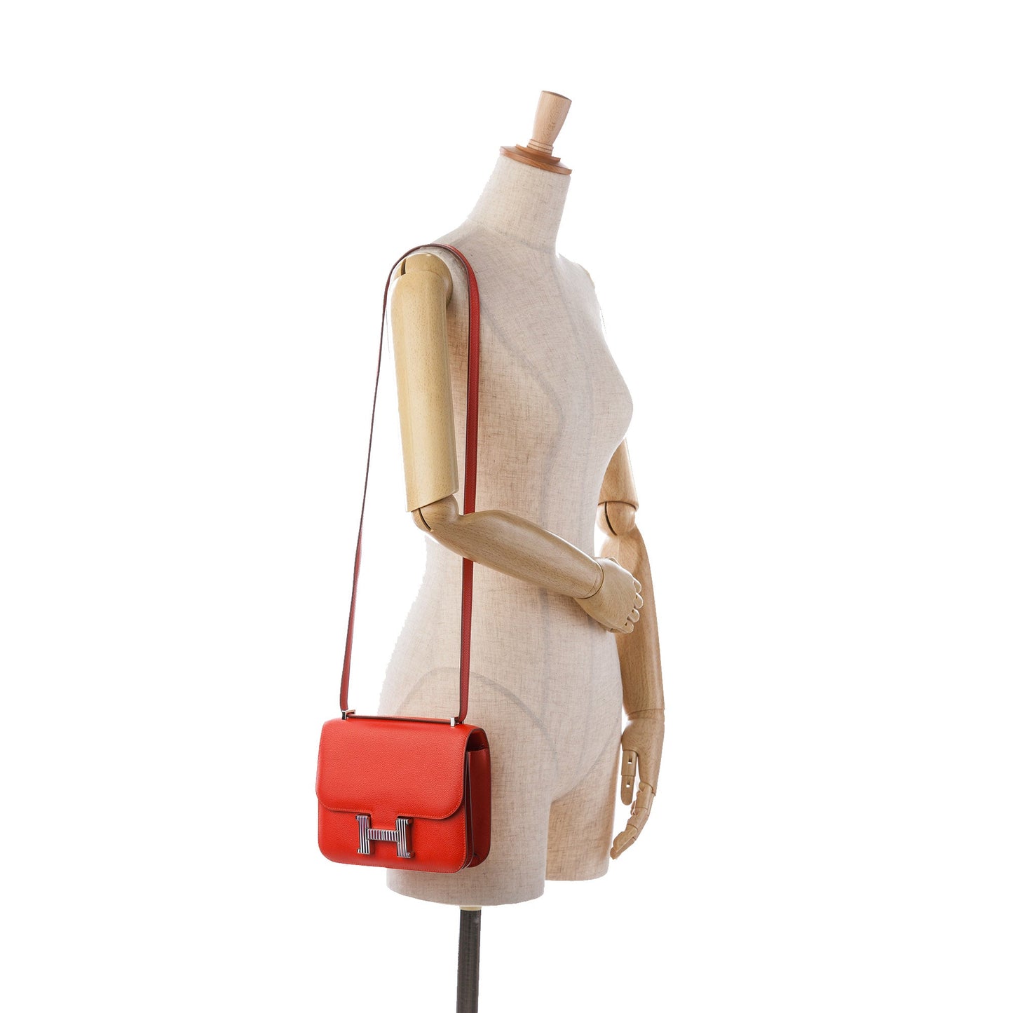 Hermès Mini Evercolor Constance Optique 18 Red